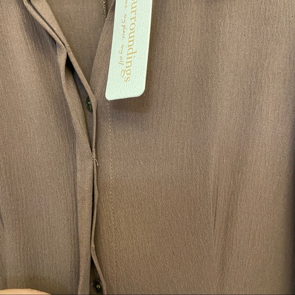 NWT Soft Surroundings button laurel collar dress - Picture 6 of 9